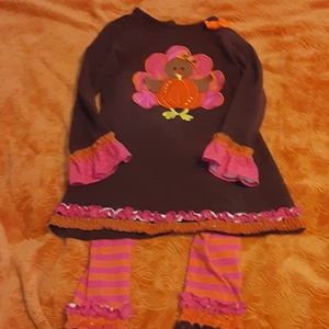 Emily Ross sz6 Thanksgiving Turkey 2 piece set